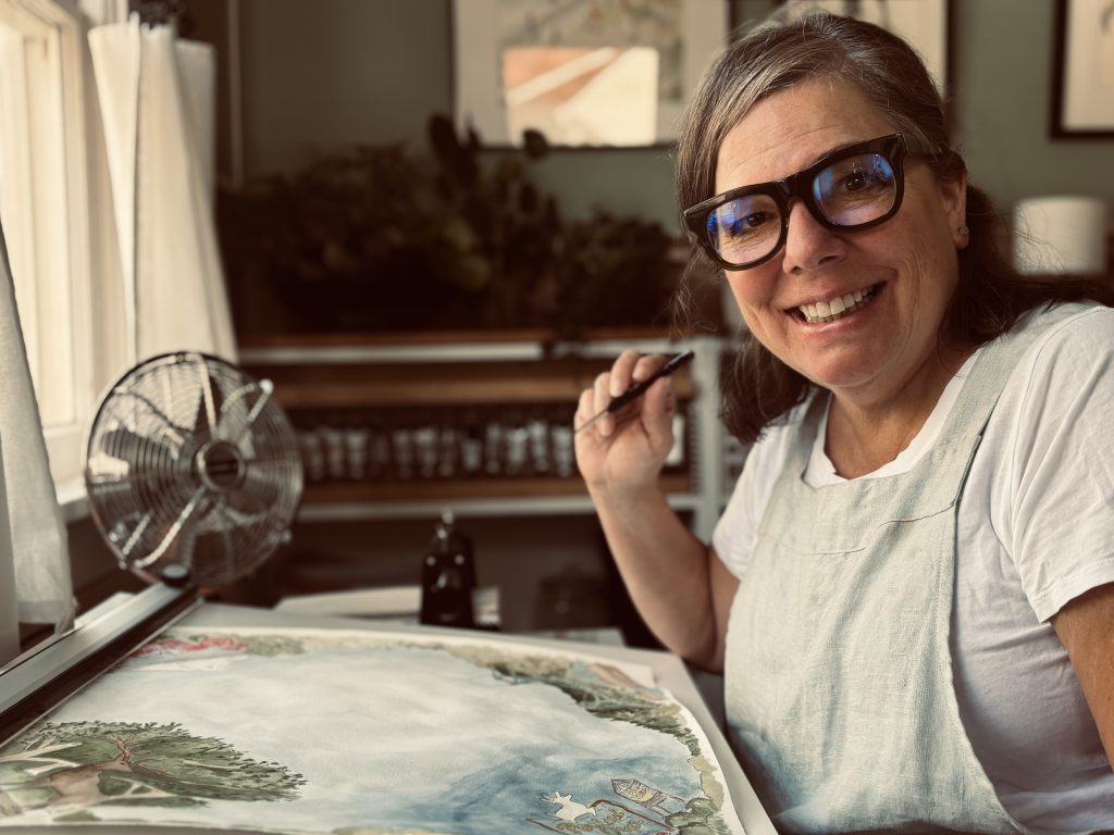 Gina in studio